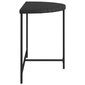 vidaXL Sodo stalas, juodos spalvos, 100x50x75cm, poliratanas kaina ir informacija | Lauko stalai, staliukai | pigu.lt
