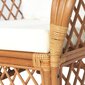 Krėslas su pagalvėle, rudas kaina ir informacija | Lauko kėdės, foteliai, pufai | pigu.lt