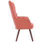 Poilsio kėdė, rožinė kaina ir informacija | Svetainės foteliai | pigu.lt