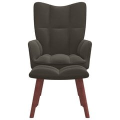 Poilsio kėdė su pakoja, pilka цена и информация | Кресла в гостиную | pigu.lt