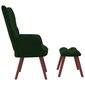 Poilsio kėdė su pakoja, žalia kaina ir informacija | Svetainės foteliai | pigu.lt