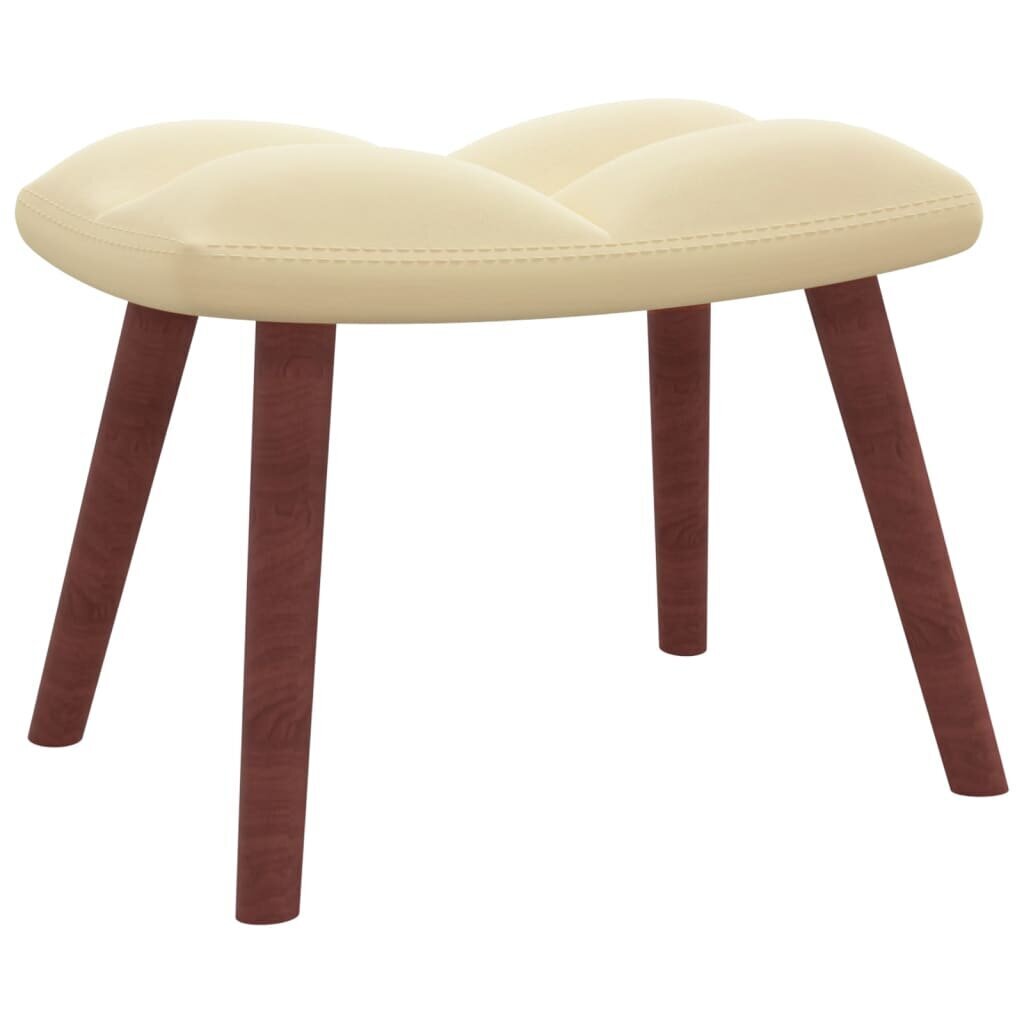 Poilsio kėdė su pakoja, ruda kaina ir informacija | Svetainės foteliai | pigu.lt