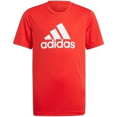 Футболка Adidas B Bl Tee GN1477, красная цена и информация | Рубашки для мальчиков | pigu.lt