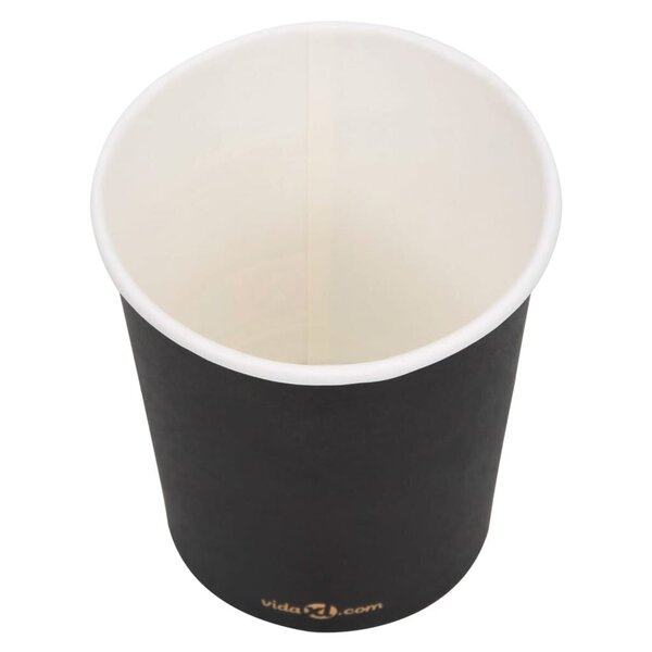 Popieriniai kavos puodeliai, 1000vnt., juodos spalvos, 200ml atsiliepimas