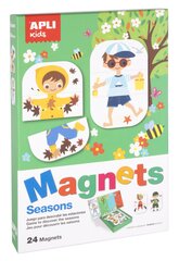 Apli Kids magnetinis žaidimas-dėlionė Sezonai цена и информация | Развивающие игрушки | pigu.lt