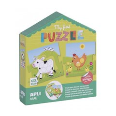 Apli Kids dėlionė su lipdukais Gyvūnai цена и информация | Развивающие игрушки | pigu.lt