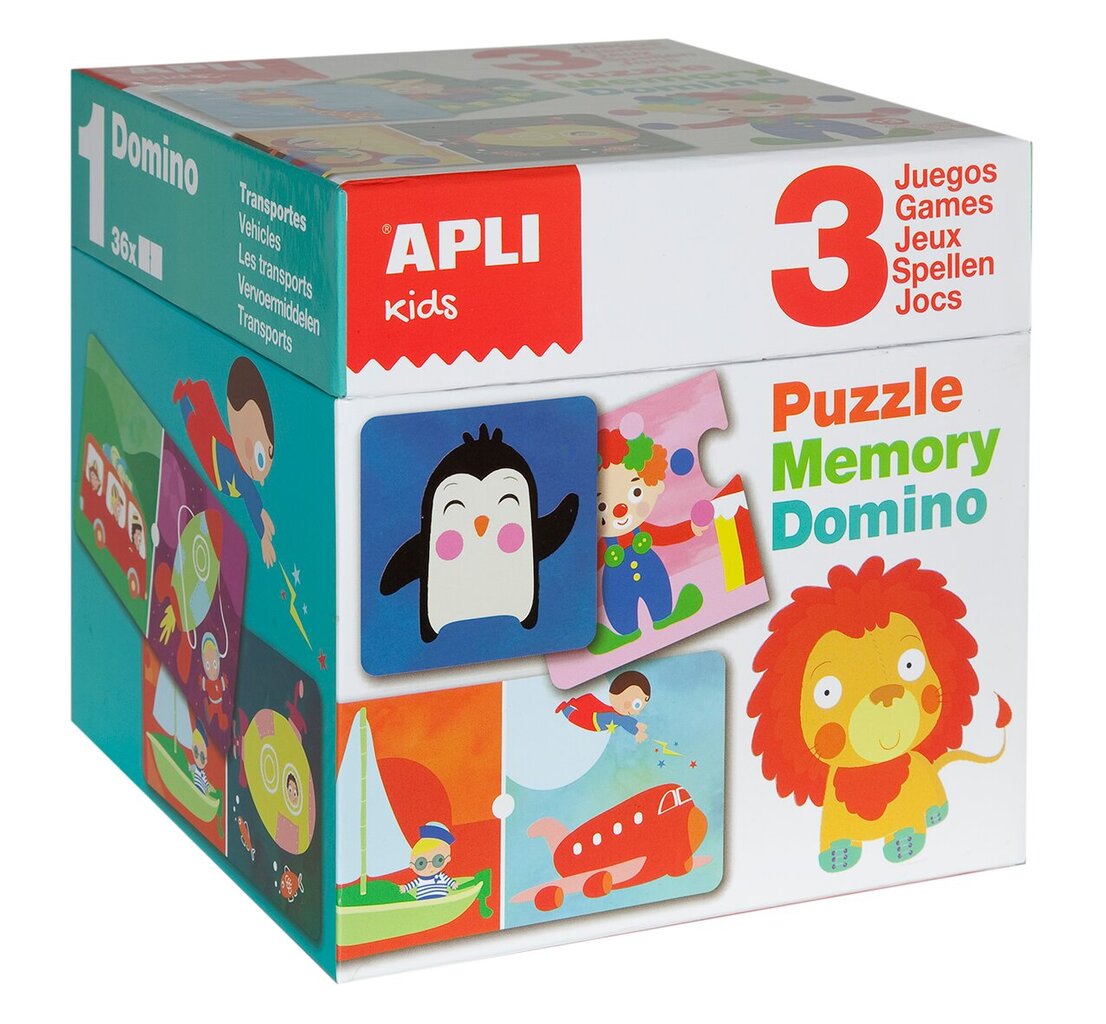 Apli Kids trijų žaidimų kubas цена и информация | Lavinamieji žaislai | pigu.lt