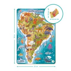 Пазл Южная Америка (53 детали) цена и информация | Пазлы | pigu.lt