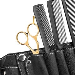 Профессиональный парикмахерский ремень-держатель для ножниц T10, черный цена и информация | Расчески, щетки для волос, ножницы | pigu.lt