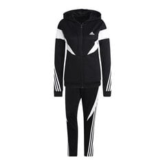 Sportinis kostiumas moterims Adidas Colorblock, juodas, XL kaina | pigu.lt