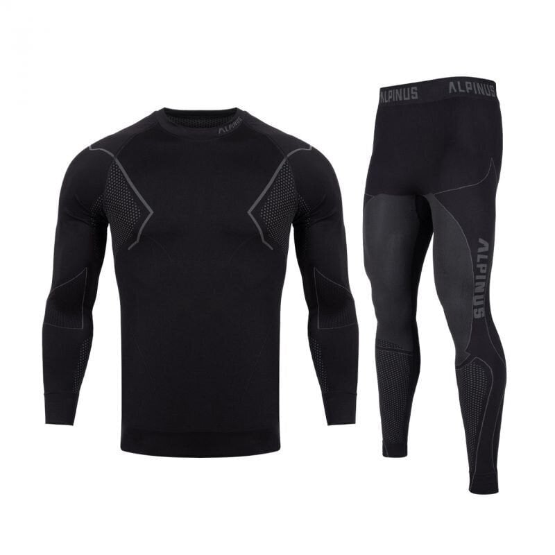 Termo apatiniai vyrams Alpinus Active Base Layer Set thermoactive underwear, juodi kaina ir informacija | Vyriški termo apatiniai | pigu.lt