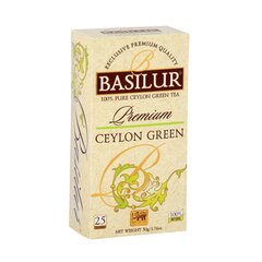 Žalioji arbata Basilur Tea Co Premium Collection Ceylon Green, 25 x 2 g kaina ir informacija | Arbata | pigu.lt