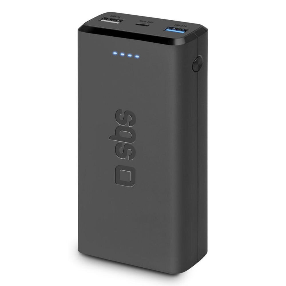 SBS TTBB20000FASTK 2 x USB цена и информация | Atsarginiai maitinimo šaltiniai (power bank) | pigu.lt