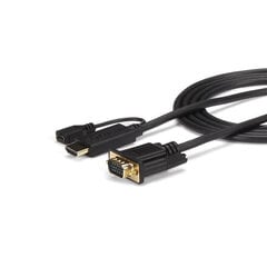 Кабель HDMI Startech HD2VGAMM10, VGA/Micro USB, 3 м цена и информация | Адаптеры, USB-разветвители | pigu.lt