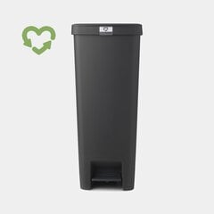 Мусорный бак с педалью Brabantia StepUp, 40 л, Dark Grey цена и информация | Мусорные баки | pigu.lt