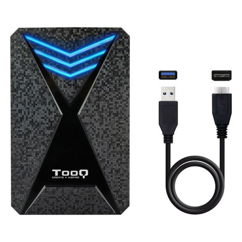 Kietojo disko dėklas TooQ TQE-2550BL 2,5" USB 3.0 Juoda BFN-BB-S0227374 kaina ir informacija | Išorinių kietųjų diskų dėklai | pigu.lt