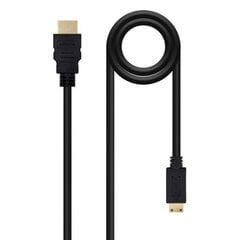 Нанокабель HDMI - Mini HDMI 10.15.0902, 1,8 м, чёрный цена и информация | Кабели и провода | pigu.lt