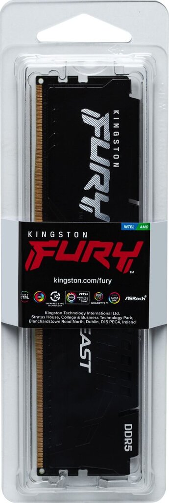 MEMORY DIMM 16GB DDR5-4800/FURY KF548C38BB-16 KINGSTON kaina ir informacija | Operatyvioji atmintis (RAM) | pigu.lt