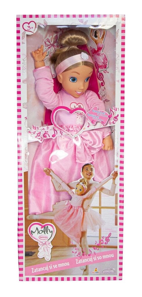 Šokanti ir grojanti lėlė-balerina Molly, BAMBOLINA, BD1921 kaina ir informacija | Žaislai mergaitėms | pigu.lt
