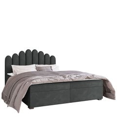 Кровать Beretini 140x200 см, темно-серая цена и информация | Кровати | pigu.lt