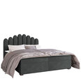 Кровать Beretini 140x200 см, темно-серая