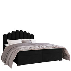 Кровать Beretini 160x200 см, черная цена и информация | Кровати | pigu.lt