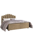 Кровать Beretini 180x200см, светло-коричневая