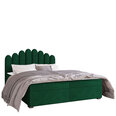 Кровать Beretini 180x200см, зеленая