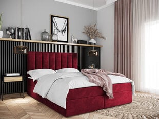 Двуспальная кровать Hugo 140x200см, красная цена и информация | Кровати | pigu.lt