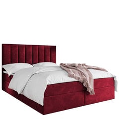 Dvigulė lova Hugo 140x200cm, raudona kaina ir informacija | Lovos | pigu.lt
