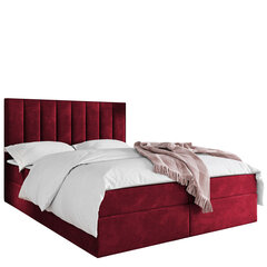 Dvigulė lova Hugo 160x200cm, raudona kaina ir informacija | Lovos | pigu.lt