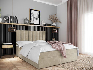 Кровать Beretini 160x200см, бежевая цена и информация | Кровати | pigu.lt