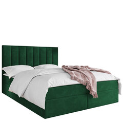 Двуспальная кровать Hugo 160x200 см, зеленая цена и информация | Кровати | pigu.lt