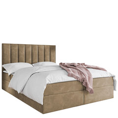 Dvigulė lova Hugo 180x200 cm, ruda kaina ir informacija | Lovos | pigu.lt