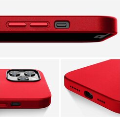 Защитный чехол для Apple iPhone 12/12 Pro, экокожа, веганская кожа, red (red apple) цена и информация | Чехлы для телефонов | pigu.lt