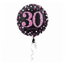 Folinis balionas 18 colių – rožinė šventė 30 kaina ir informacija | Balionai | pigu.lt