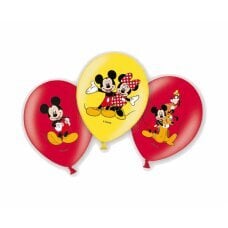 Balionai Mickey-Minnie 6 vnt / 27,5 cm / 11 '' kaina ir informacija | Balionai | pigu.lt