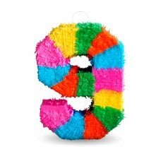 Pinata numeris 9, dydis 50x35x7,5 cm цена и информация | Праздничные декорации | pigu.lt