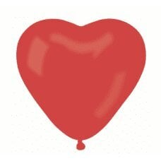Balionas CR pastelinė Širdelė be antspaudo, raudona 45, 50 vnt. kaina ir informacija | Balionai | pigu.lt