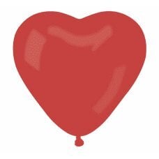 Balionas CR17 pastelė, Didelė širdelė, raudona 45, 50 vnt. kaina ir informacija | Balionai | pigu.lt