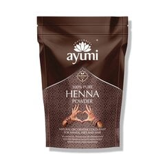 milteliai kūno piešimui ir plaukams Ayumi Chna Mendhi Pure Henna, 200 g kaina ir informacija | Plaukų dažai | pigu.lt