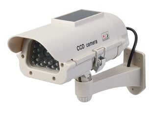 Vaizdo stebėjimo kameros imitacija Verk su raudonu šviesos diodu ir saulės baterija kaina ir informacija | Lauko šviestuvai | pigu.lt