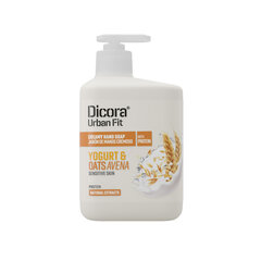 Dicora Urban Fit Жидкое мыло для рук  Protein Yogurt and Oats 500мл цена и информация | Мыло | pigu.lt