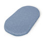 CebaBaby paklodės su guma vežimėlio čiužiniui, šviesiai pilka - mėlyna, 2 vnt, 73-80 x 30-37 цена и информация | Vežimėlių priedai | pigu.lt