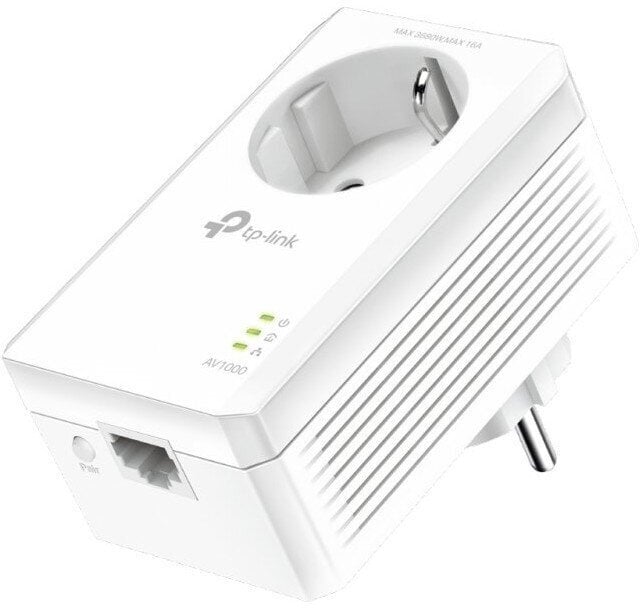 WiFi diapazono plėtiklis TP-Link Powerline AV1000 Gigabit kaina ir informacija | Elektros jungikliai, rozetės | pigu.lt
