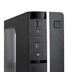 Корпус типа Tower (мини) Micro ATX с блоком питания TooQ TQC-3005U3 Slim USB 3.0 цена и информация | Корпуса | pigu.lt