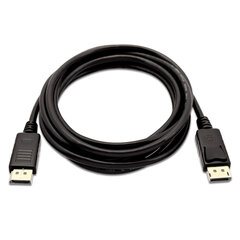 Кабель Displayport V7 V7DP2DP-03M-BLK-1E   Чёрный цена и информация | Кабели и провода | pigu.lt