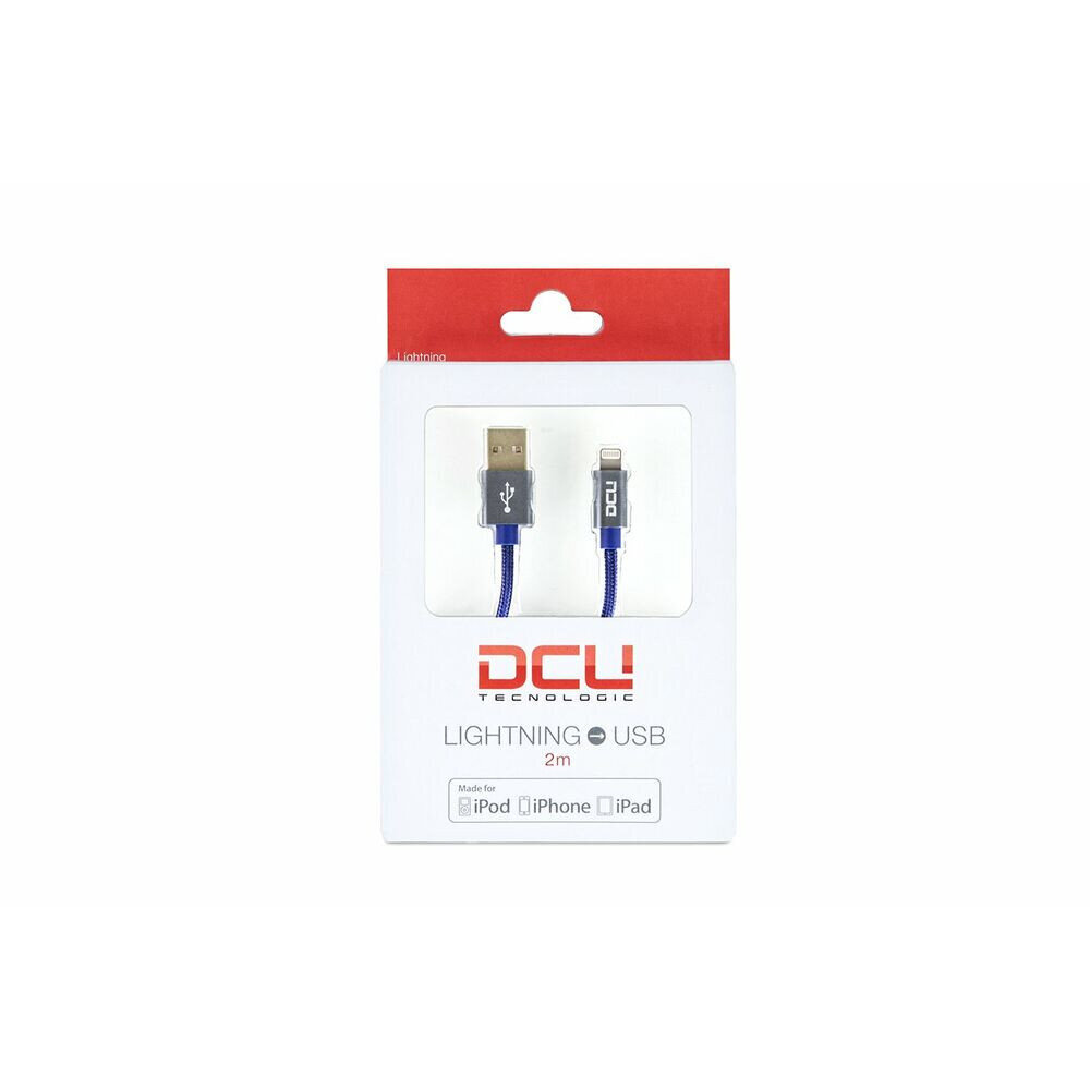 DCU Tecnologic 34101250, USB - Lightning, 2 m kaina ir informacija | Laidai telefonams | pigu.lt