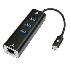 Сетевая карта V7 V7UCRJ45USB3 цена и информация | Адаптеры, USB-разветвители | pigu.lt