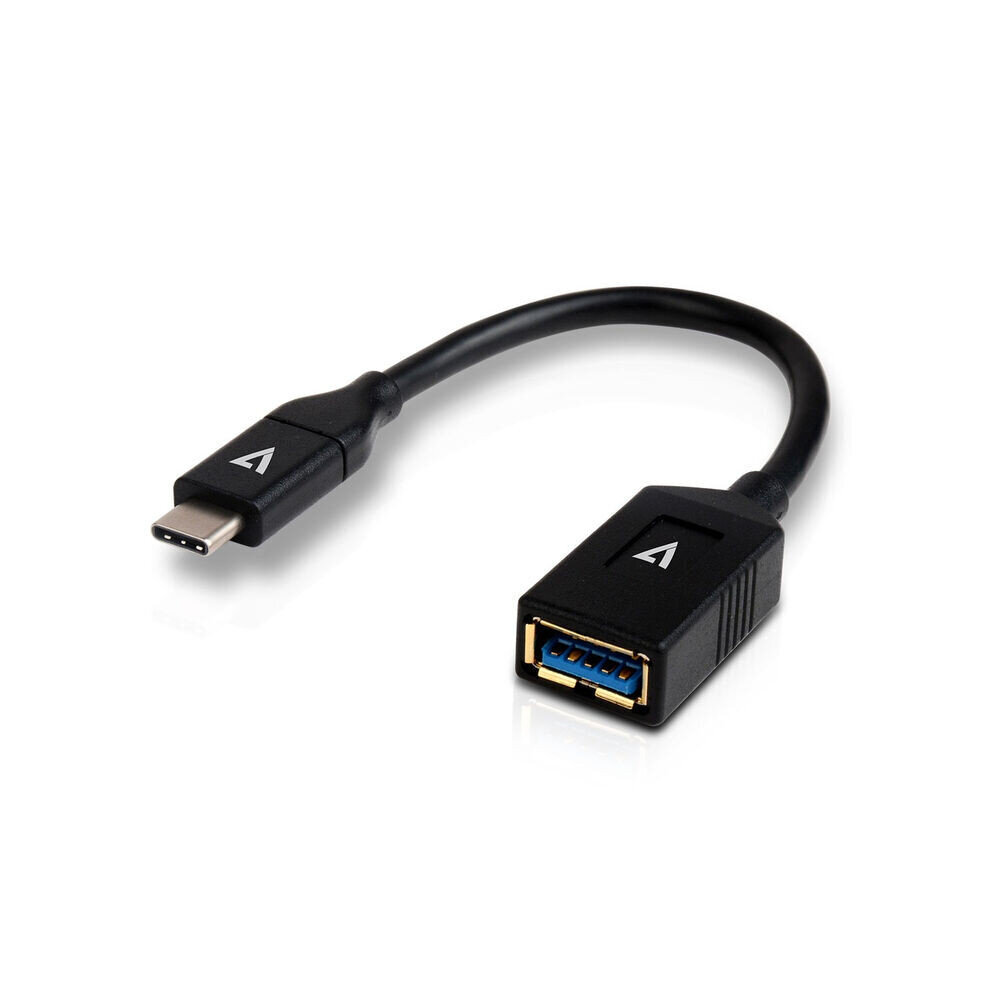 V7 V7U3C-BLK-1E, USB A - USB C kaina ir informacija | Adapteriai, USB šakotuvai | pigu.lt